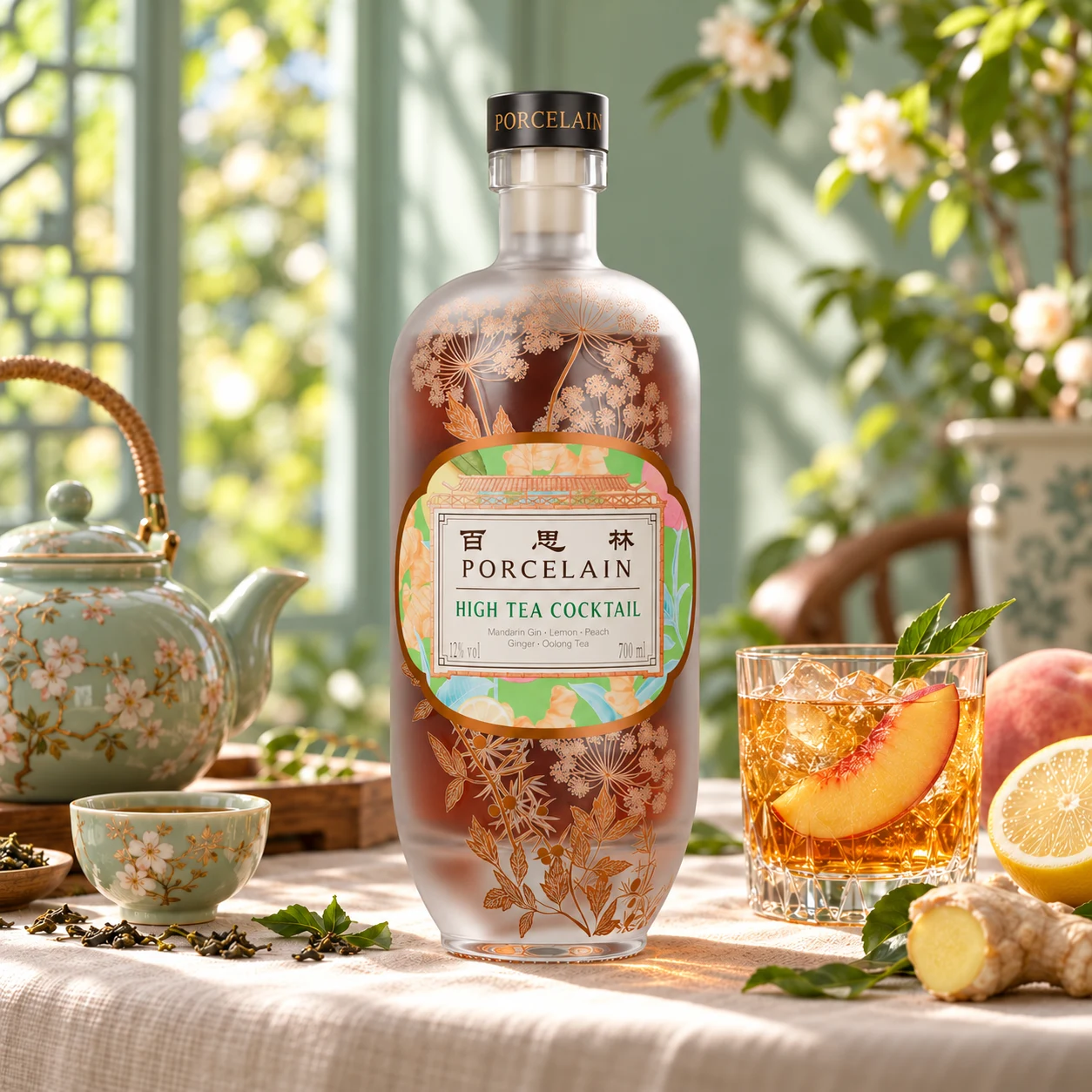 High Tea Cocktail in its own botanical setting